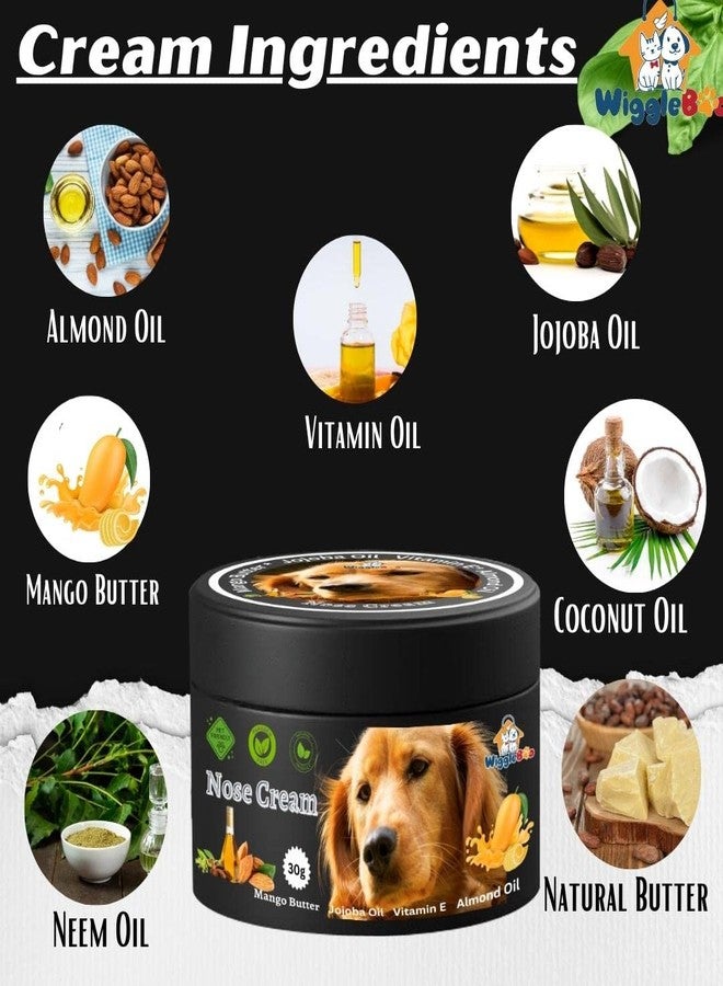 WiggleBoo Dog Nose Balm: Premium Nose Cream for Furry Friend | Enriched with Natural Plant-Based Butter, Natural Blend Wax & Essential Oils | Soothes, Heals & Protects for a Happy, Healthy Nose (30g) - Image 3